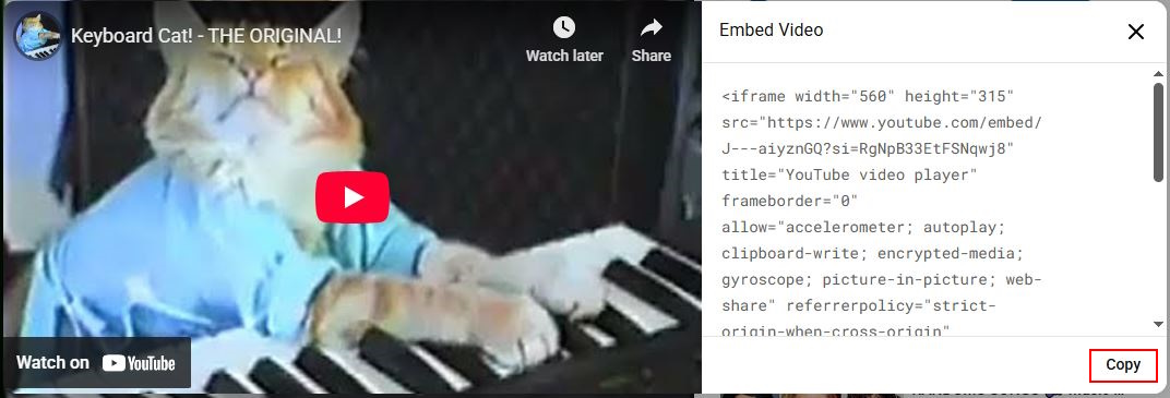 YouTube IFrame tag tutorial